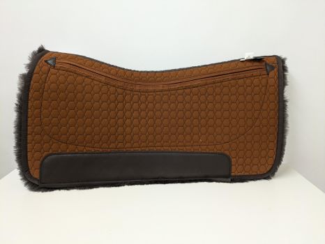 Preview: Mattes Westernpad Sqare, 1-Tasche Correction System, Farbe sand oder nougat