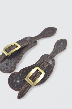 Secchiari Sporenriemen ostrich brown