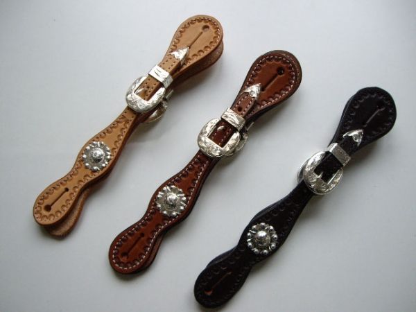 Sporenriemen mit Concho und Schnalle