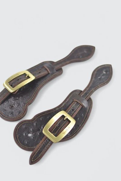 Secchiari Sporenriemen ostrich brown