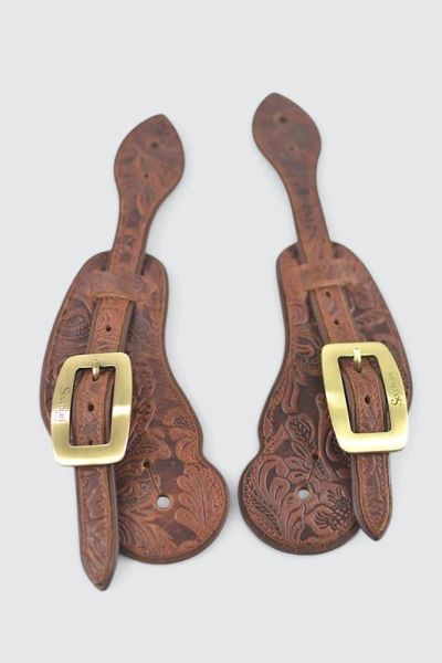 Secchiari Sporenriemen flower cotto