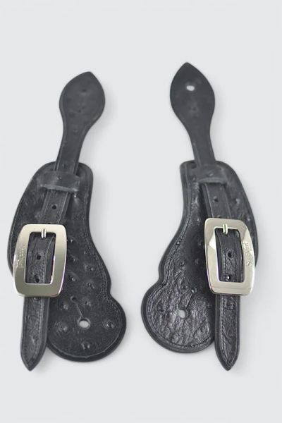 Secchiari Sporenriemen ostrich black
